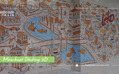 Sangat memukau! Inilah cara Membuat dinding 3D trick art lebih keren