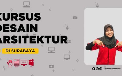 Kursus Desain Arsitektur Surabaya menggunakan Autocad → 2D & 3D