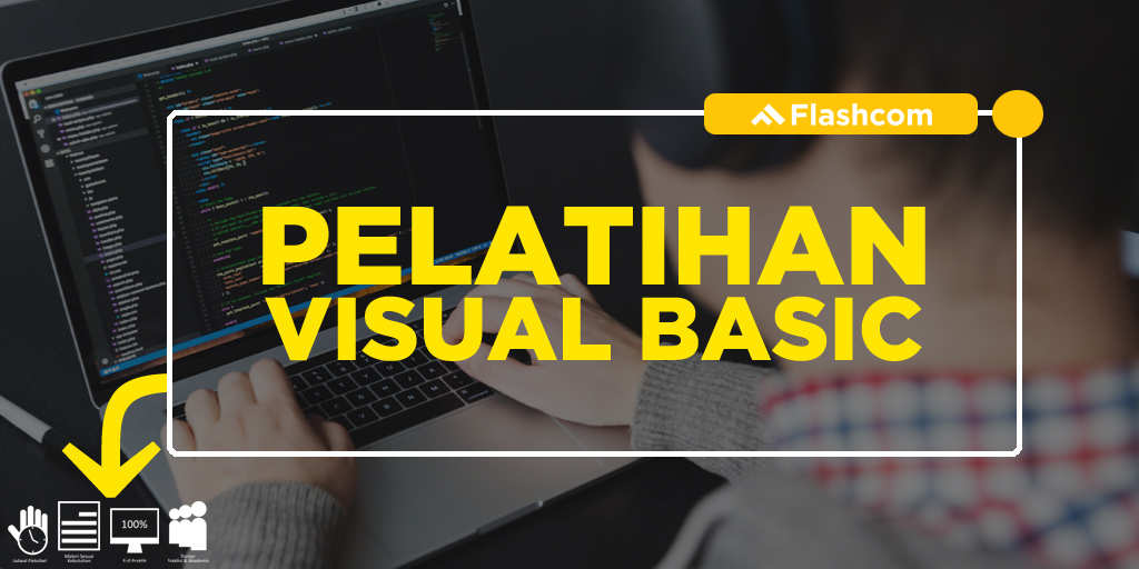 Pelatihan Visual Basic dengan mempelajari Materi dasar hingga advance di Flashcom