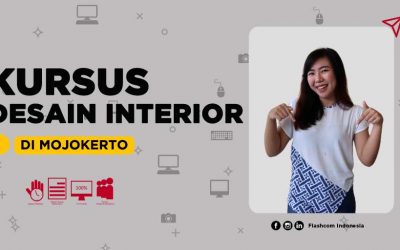 Kursus desain interior di Mojokerto bersama Flashcom menggunakan 4 software populer