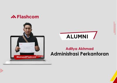 Alumni Kursus Administrasi Perkantoran bersama Flashcom Indonesia