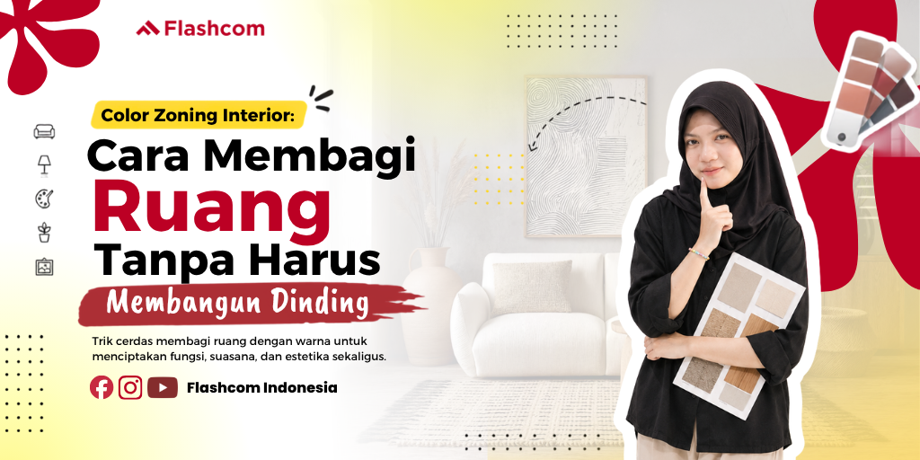 Color Zoning Interior: Cara Membagi Ruang Tanpa Harus Membangun Dinding
